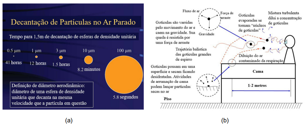 Figura 2: Dispersão de Aerossóis Contaminador no Ar Interno